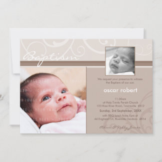 Invitación FOTO CHRISTENING INVITA :: caridad 1L