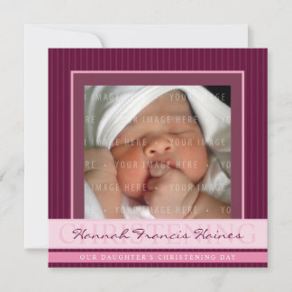 Invitación FOTO CHRISTENING INVITA : elegancia 3SQ