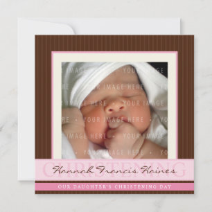 Invitación FOTO CHRISTENING INVITA :: elegancia 4SQ