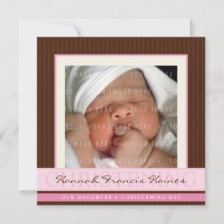 Invitación FOTO CHRISTENING INVITA :: elegancia 4SQ
