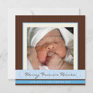 Invitación FOTO CHRISTENING INVITA : elegancia 5SQ