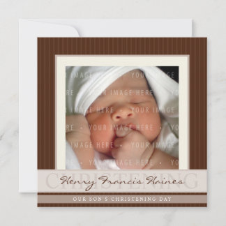 Invitación FOTO CHRISTENING INVITA :: elegancia 6SQ