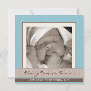 Invitación FOTO CHRISTENING INVITA :: elegancia 8SQ