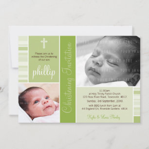 Invitación FOTO CHRISTENING INVITA : esencia 1P