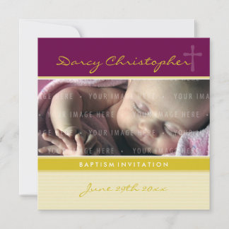 Invitación FOTO CHRISTENING INVITA : fe 1SQ