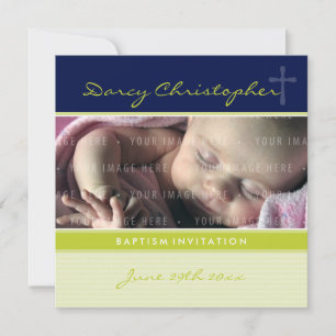 Invitación FOTO CHRISTENING INVITA : fe 5SQ