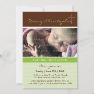 Invitación FOTO CHRISTENING INVITA : fe 7P