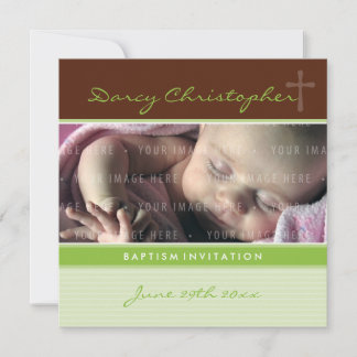 Invitación FOTO CHRISTENING INVITA : fe 7SQ