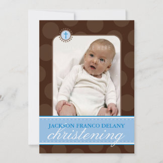 Invitación FOTO CHRISTENING INVITA :: polkadot 6P