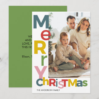 Invitación Foto Colorida Feliz Navidad