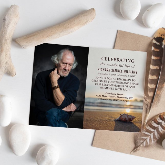 Invitación Foto Conch On The Beach Memorial (Subido por el creador)