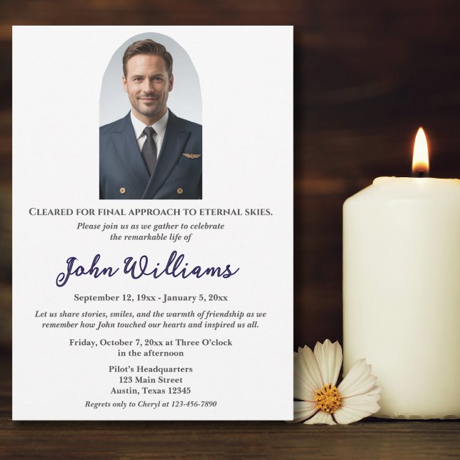 Invitación Foto conmemorativa de la celebración funeraria de  (Subido por el creador)