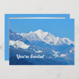 Invitación Foto Cumpleaños de las Montañas Alaska Snow