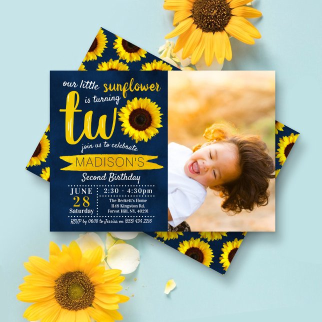 Invitación Foto de 2º cumpleaños de la Marina del Pequeño Gir (Subido por el creador)