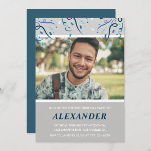 Invitación Foto de 28 años invitándolo a participar en el Con