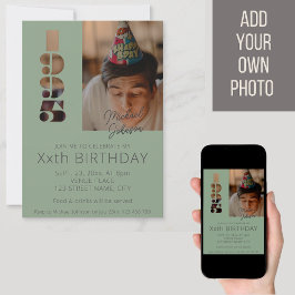 Invitación Foto de 30 años nacida en verde en 1995