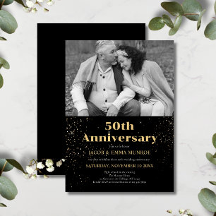 Invitación Foto de 50 años del oro negro moderno