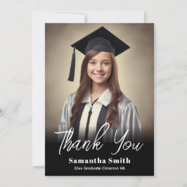 Invitación Foto de agradecimiento de la fiesta de graduación