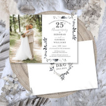 Foto de aniversario de bodas de plata floral