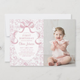 Invitación Foto De Aniversario Del Aniversario De La Fiesta D