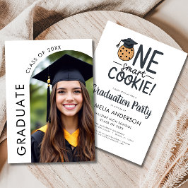 Invitación Foto de arco de un partido de graduación de cookie