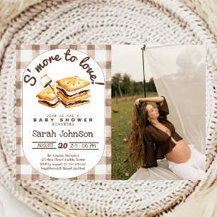 Invitación Foto de baby shower Adding S'more To Love