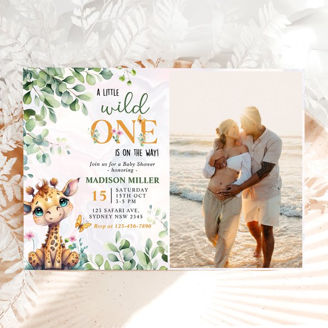 Invitación Foto de Baby Shower de animales de la jungla de Sa (Subido por el creador)