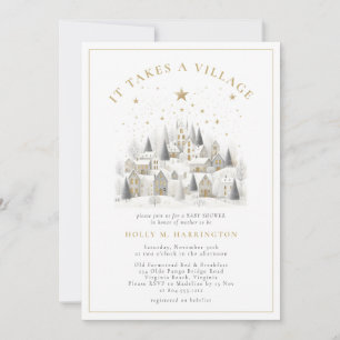 Invitación Foto de baby shower de invierno 'Se necesita un pu