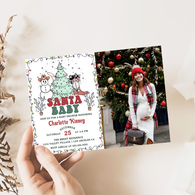 Invitación Foto de Baby Shower de Navidades de Santa María (Subido por el creador)