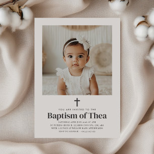 Invitación Foto de bautismo