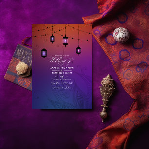 Invitación Foto de boda árabe de Bollywood