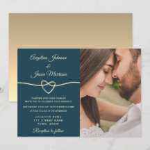 Foto de boda azul romántico