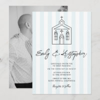 Foto de boda de la capilla con raya