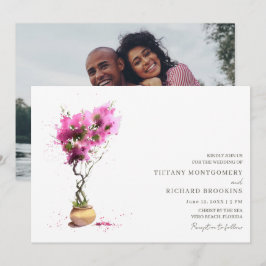 Invitación Foto de Boda de Verano en Destino