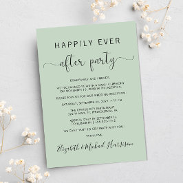 Invitación Foto de Boda Fiesta de Después de la Recepción de 