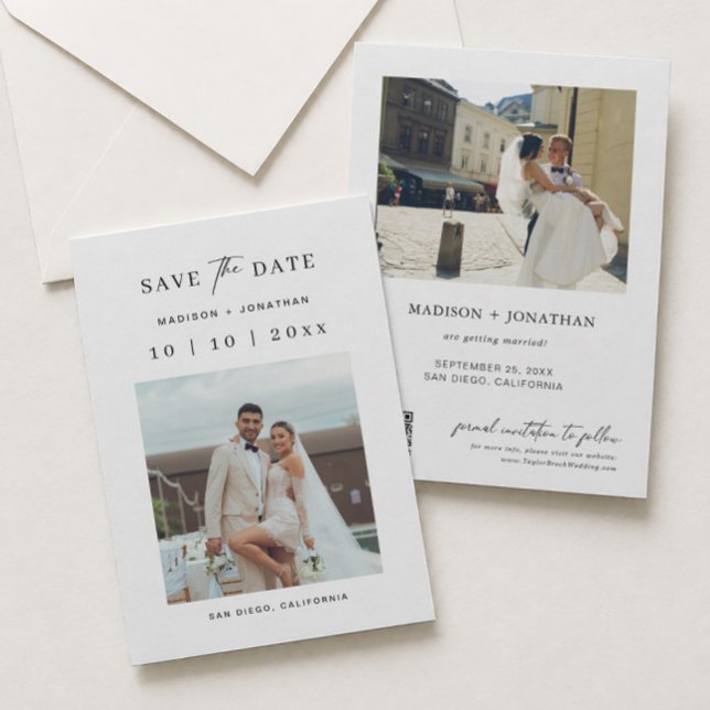 Invitación Foto de boda Guardar la fecha  (Subido por el creador)