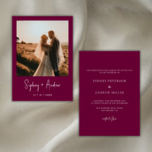 Foto de boda simple y romántica de Borgoña
