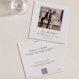 Invitación Foto de Brown Wedding Save the Date