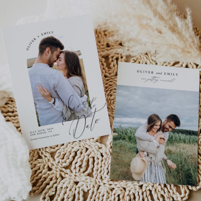 Invitación Foto de caligrafía elegante minimalista Guardar fe (Subido por el creador)