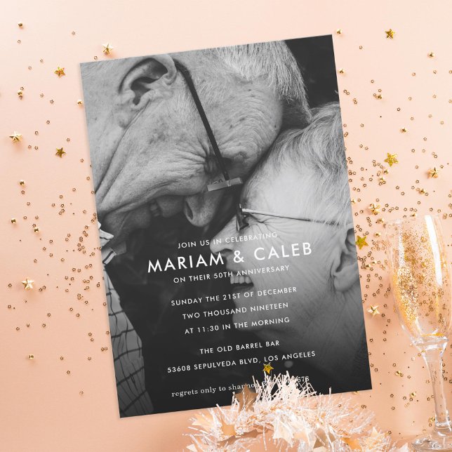 Invitación Foto de Celebración de Aniversario de Boda de Pare (Subido por el creador)