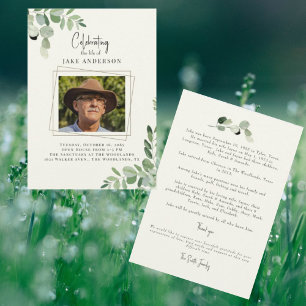 Invitación Foto de Celebración de la Vida