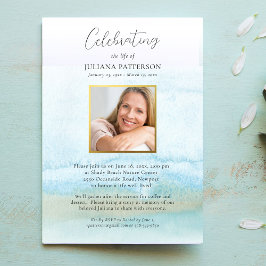 Invitación Foto de Celebración de la Vida en Playa Arenosa co