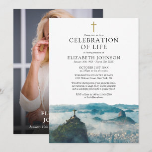 Invitación Foto de Celebración de Vida en Río de Janeiro Bras