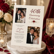 Foto de celebración del 40 aniversario de bodas