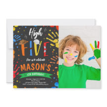 Foto de cinco cumpleaños de color de agua alta