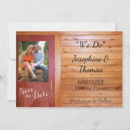 Invitación Foto de Country Western Save the Date