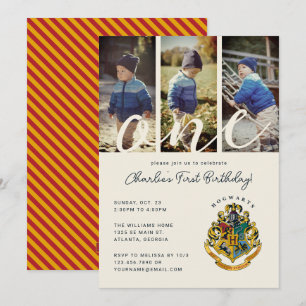 Invitación Foto de cumpleaños 1 de Harry Potter Hogwarts