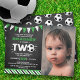 Invitación Foto de cumpleaños 2 de la pelota de fútbol de tod (Subido por el creador)