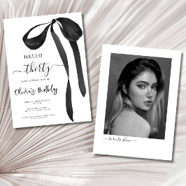 Invitación foto de cumpleaños 30 cumpleaños Fiesta de cumplea