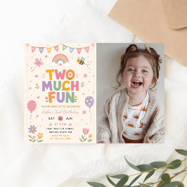 Invitación Foto de cumpleaños con mucha diversión